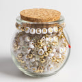 Fierce with Gold Matchstick Charm & Gold and Crystal Beads DIY Jar