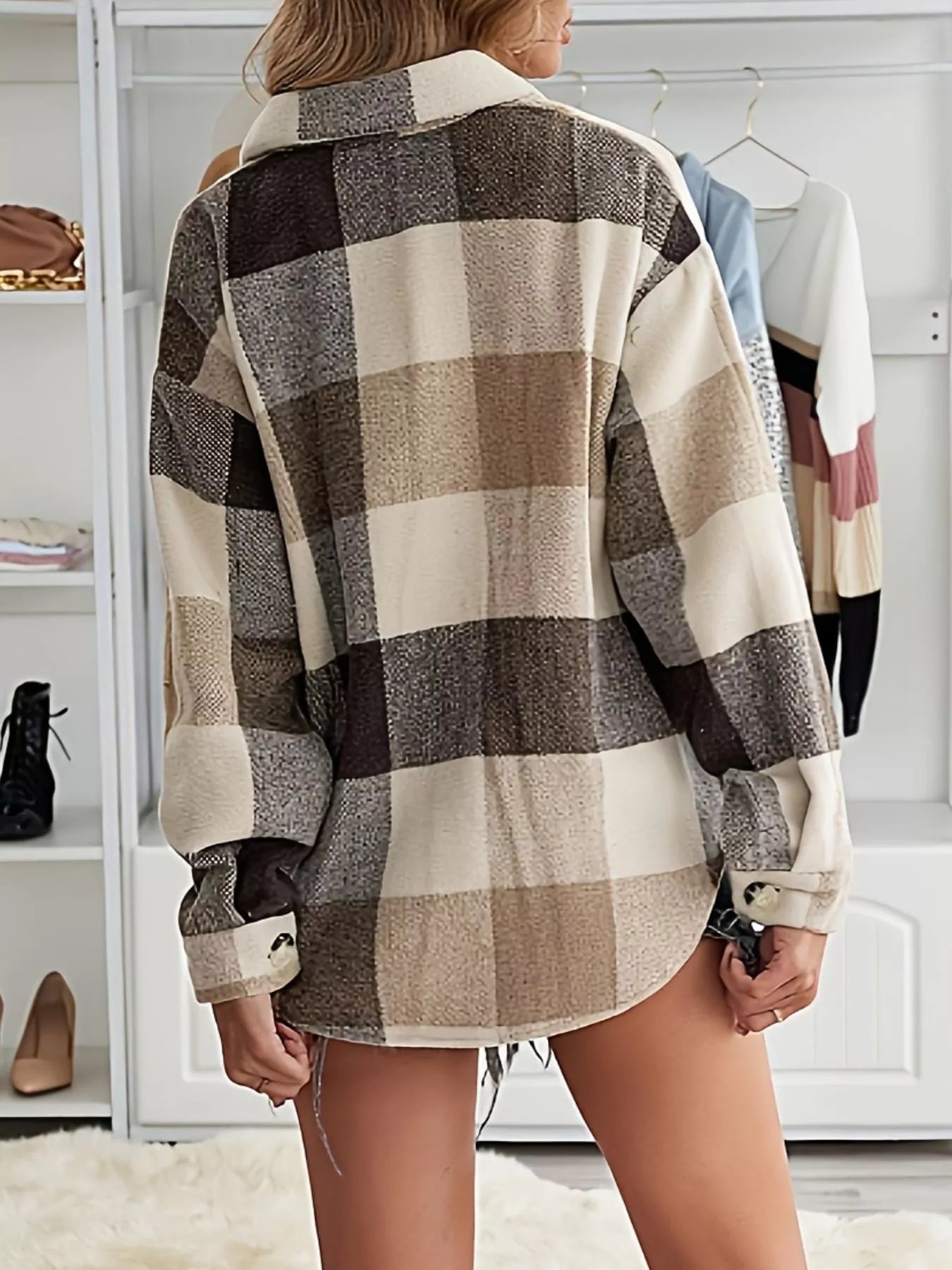 Plaid Button-Down Shirt
