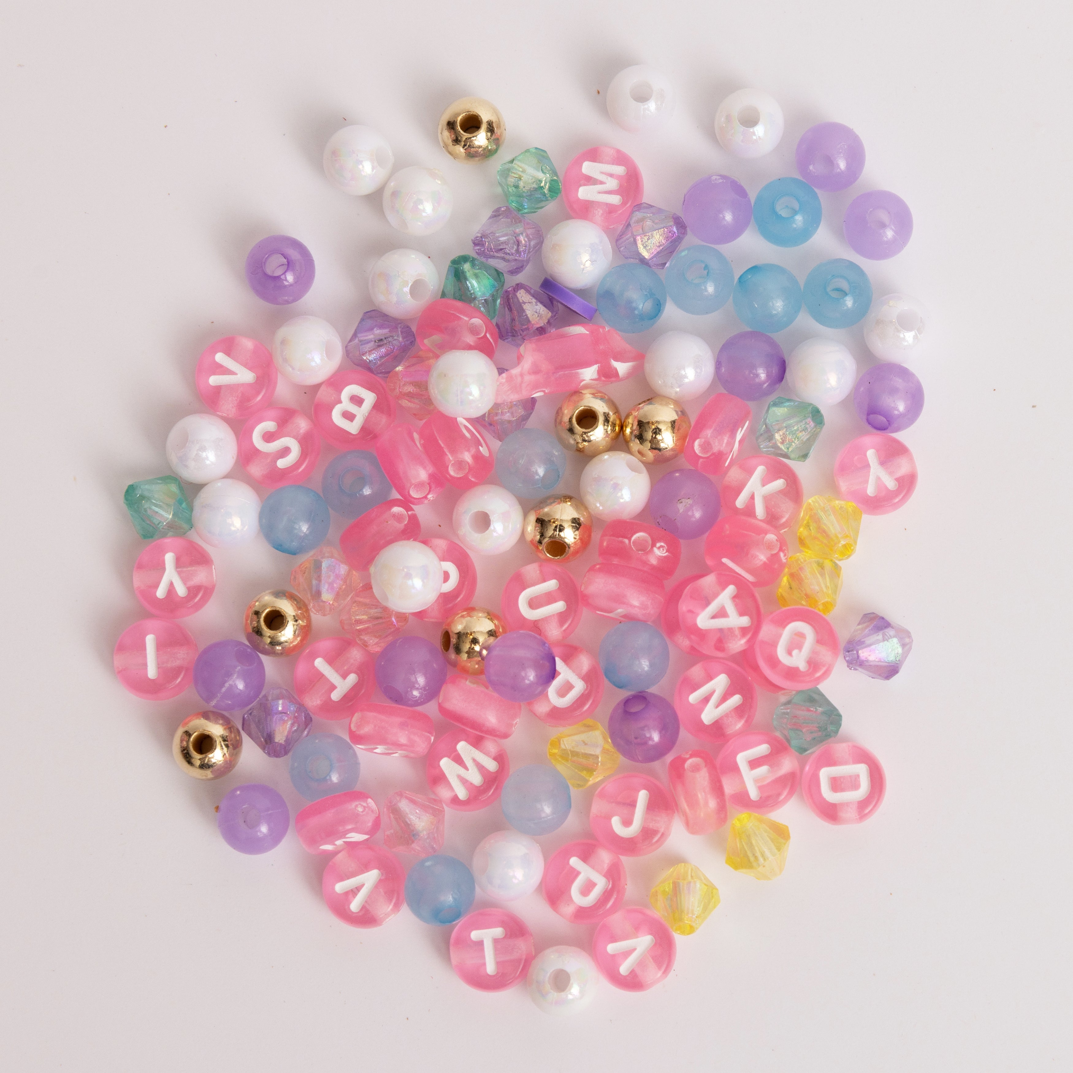 Pinkmas Santa Pastel Pink Christmas Letter Bead DIY Jar