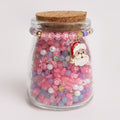 Pinkmas Santa Pastel Pink Christmas Letter Bead DIY Jar