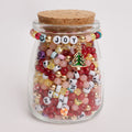 Christmas Joy to the World Nostalgic Colors Letter Bead DIY Jar