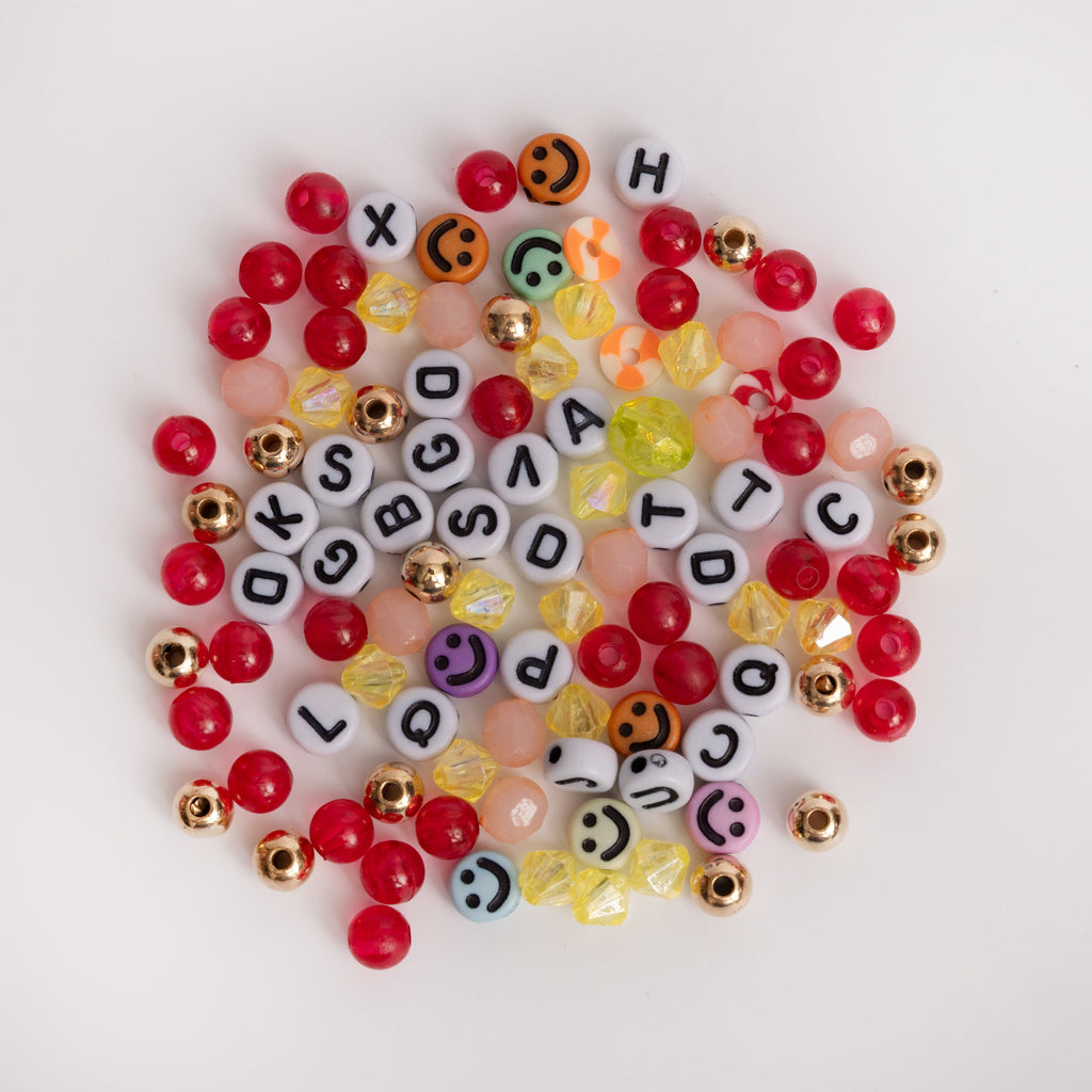 Christmas Joy to the World Nostalgic Colors Letter Bead DIY Jar
