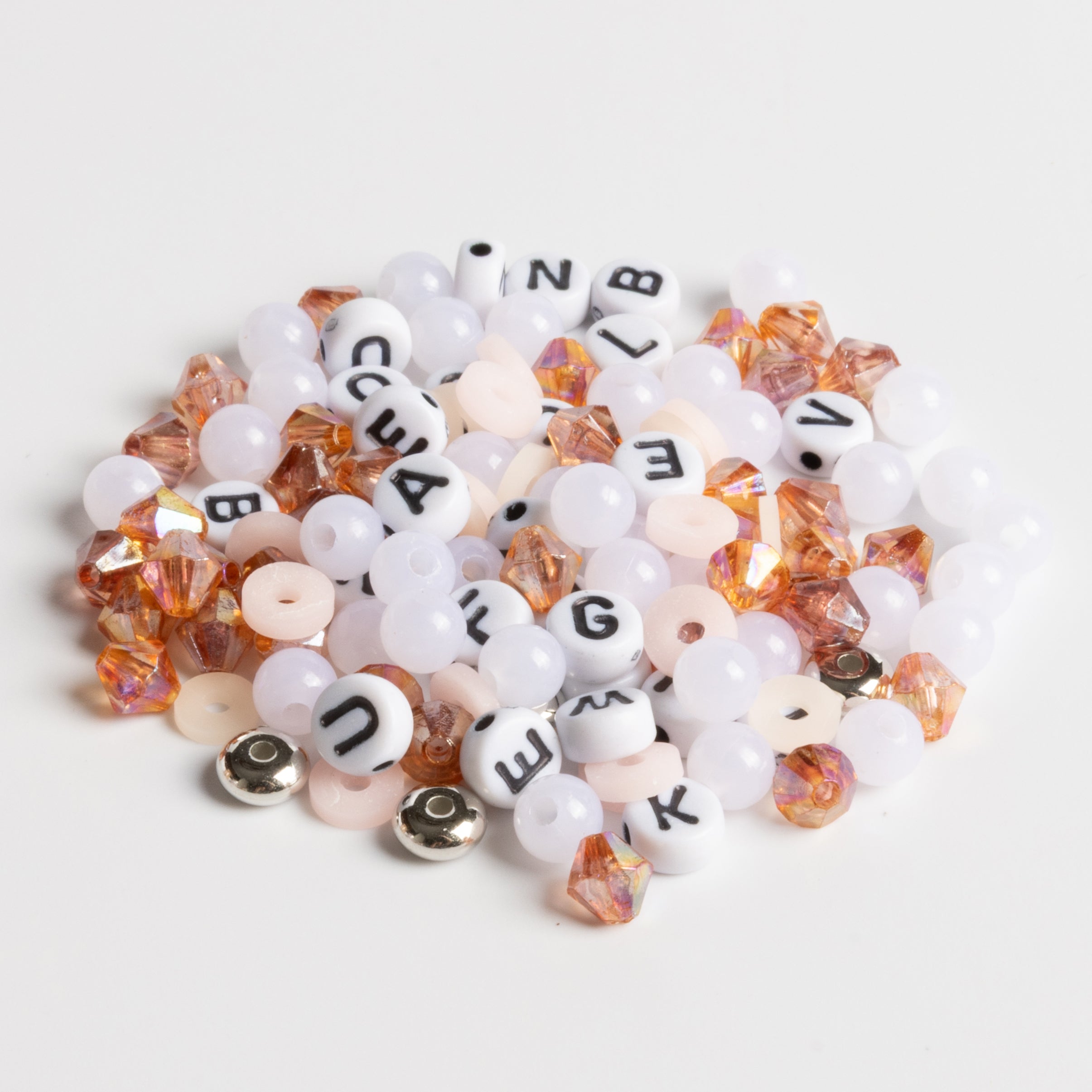 Angel Numbers 222 Charm with Letter Beads DIY Jar