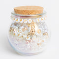 Gold Bunny Charm Easter Bunny Metallic Gold and Pearl DIY Jar