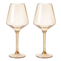 Saint Tropez Acrylic Stemmed Wine Glassware, Set of 2