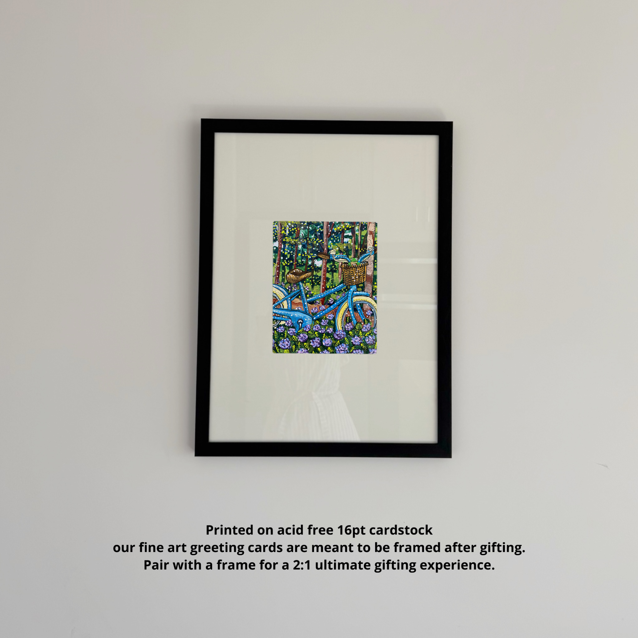 Blue Bike Fine Art Greeting Card