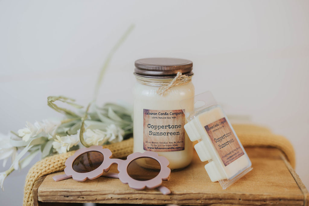 Coppertone Sunscreen Candle