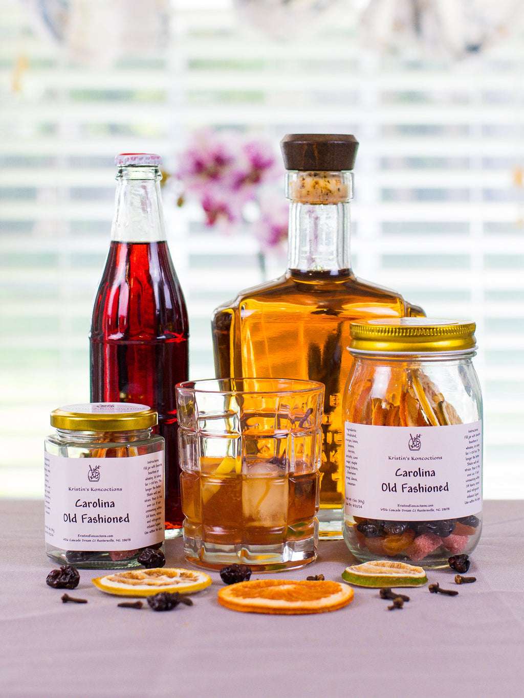 Bourbon Lover Gift Set – 3-Jar Old Fashioned & Whiskey Cocktail Kit