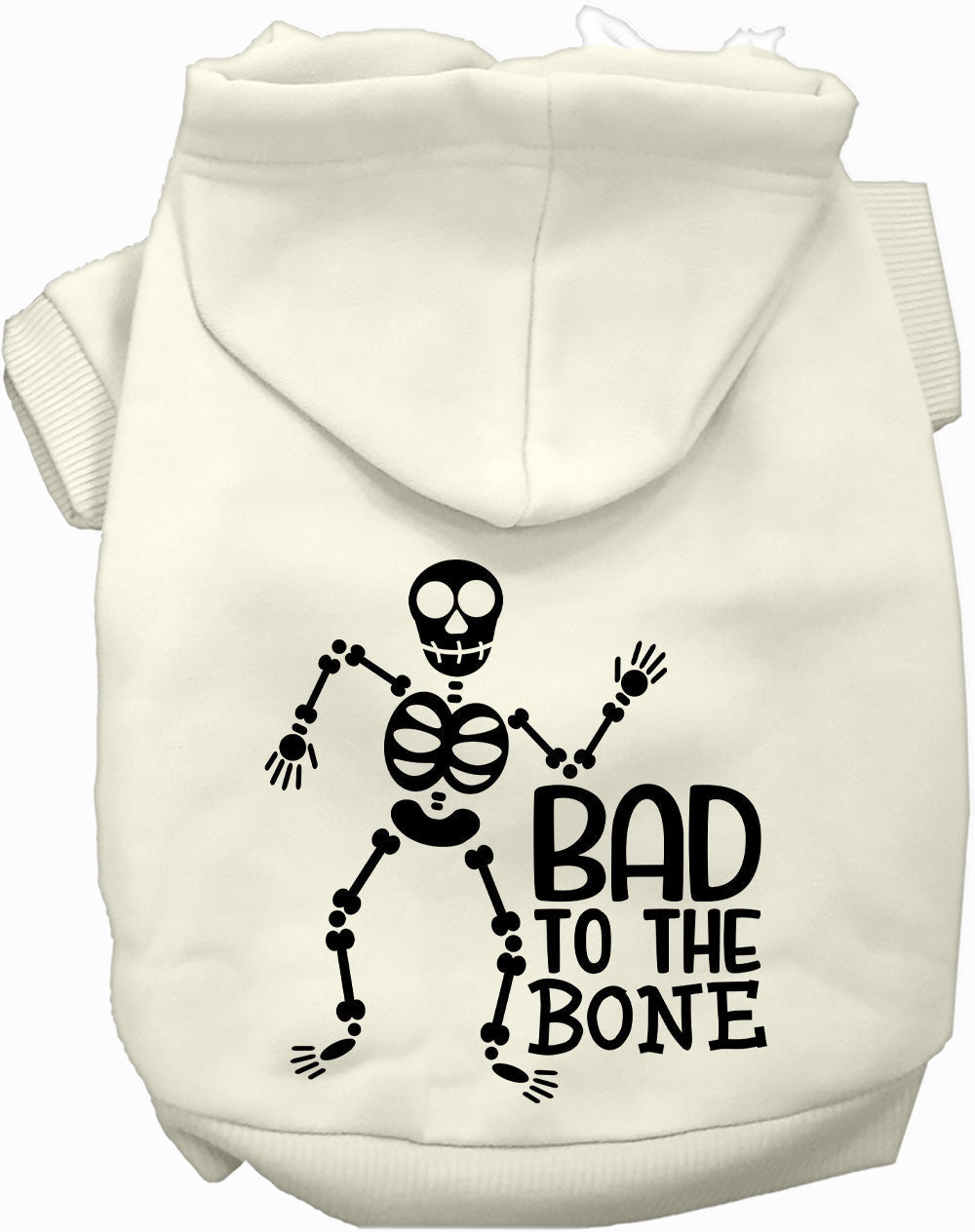 Bad to the Bone Halloween Pet Hoodie