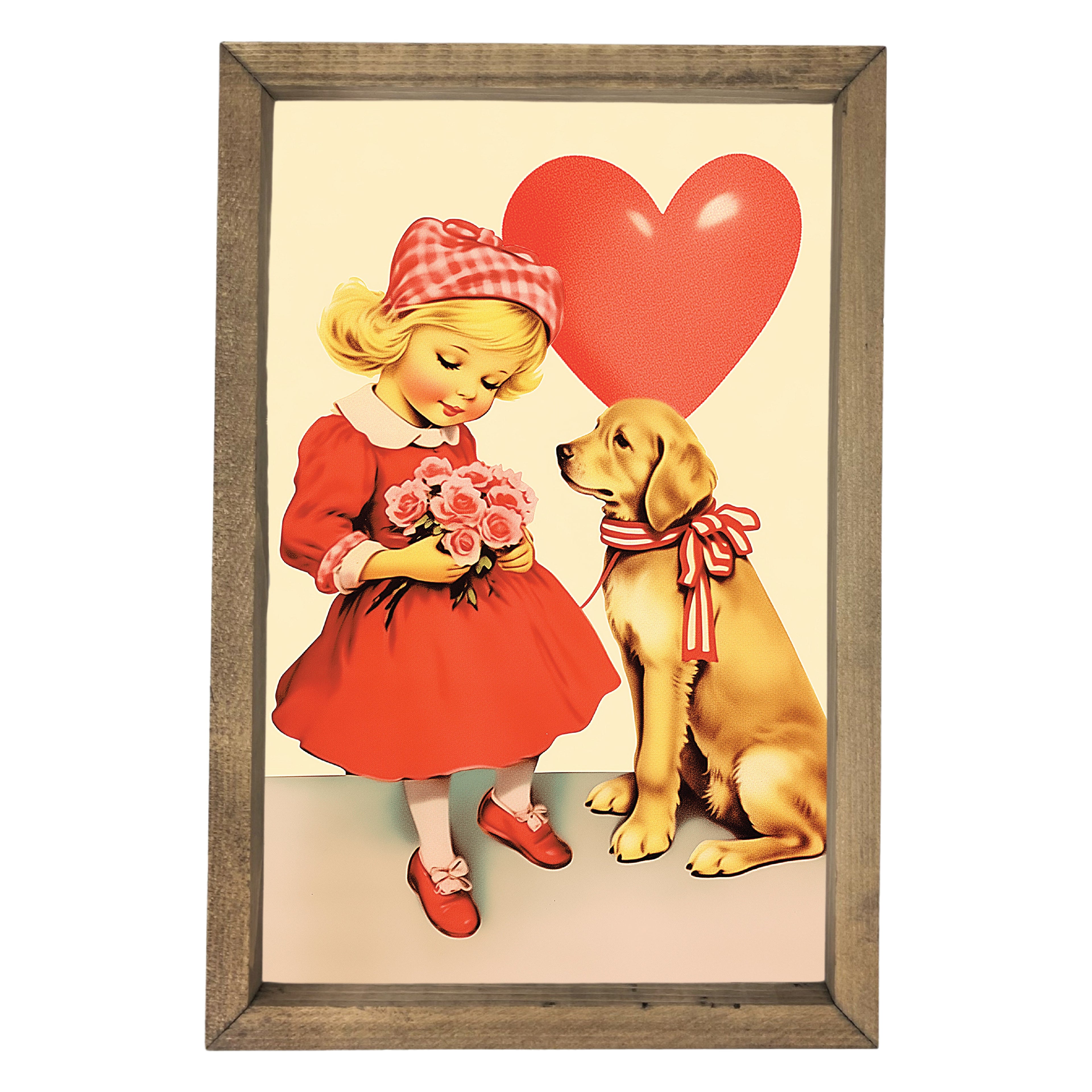 Puppy Love Framed Art