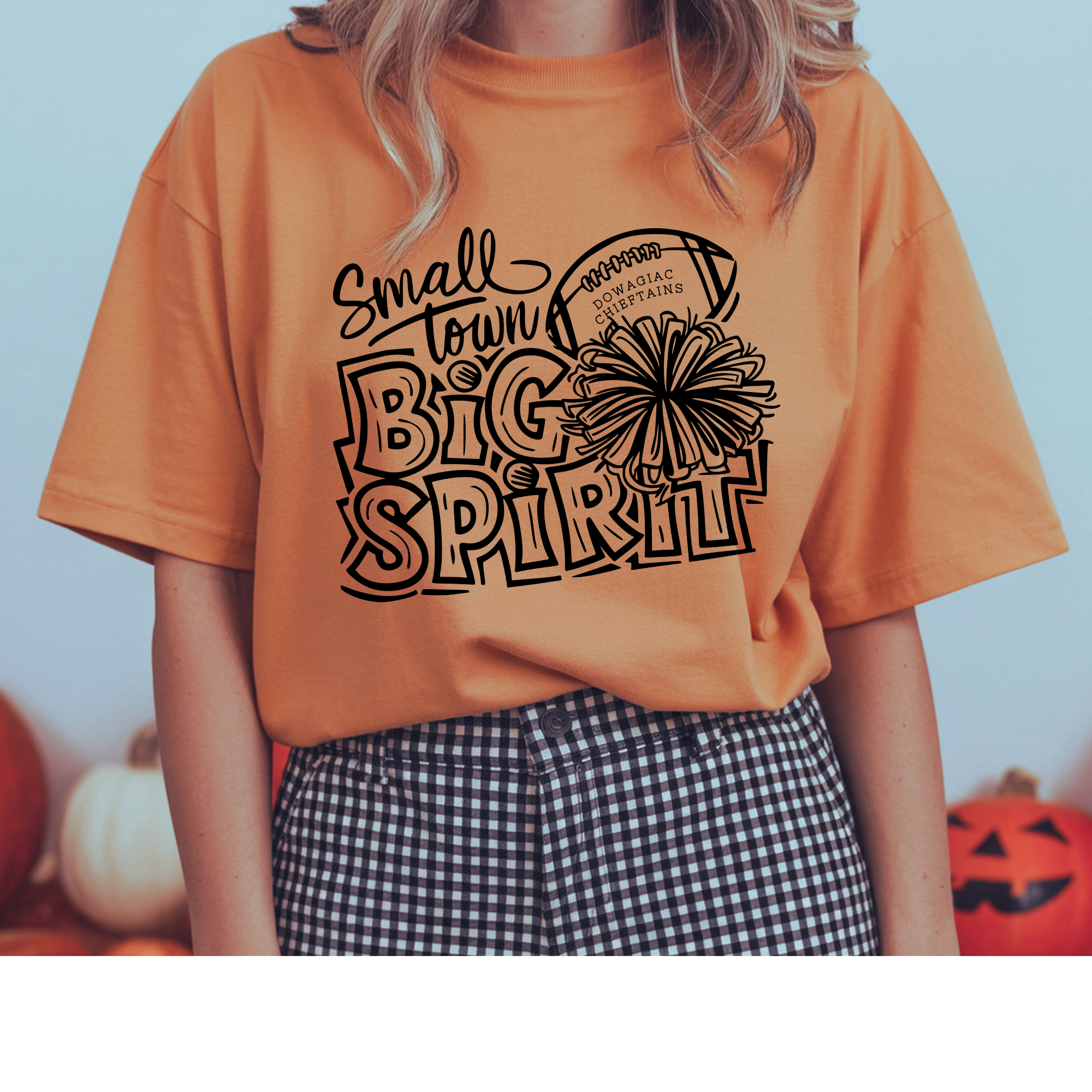 Small Town Big Spirit Cheer/football Tshirt - Crewneck - Hoodie