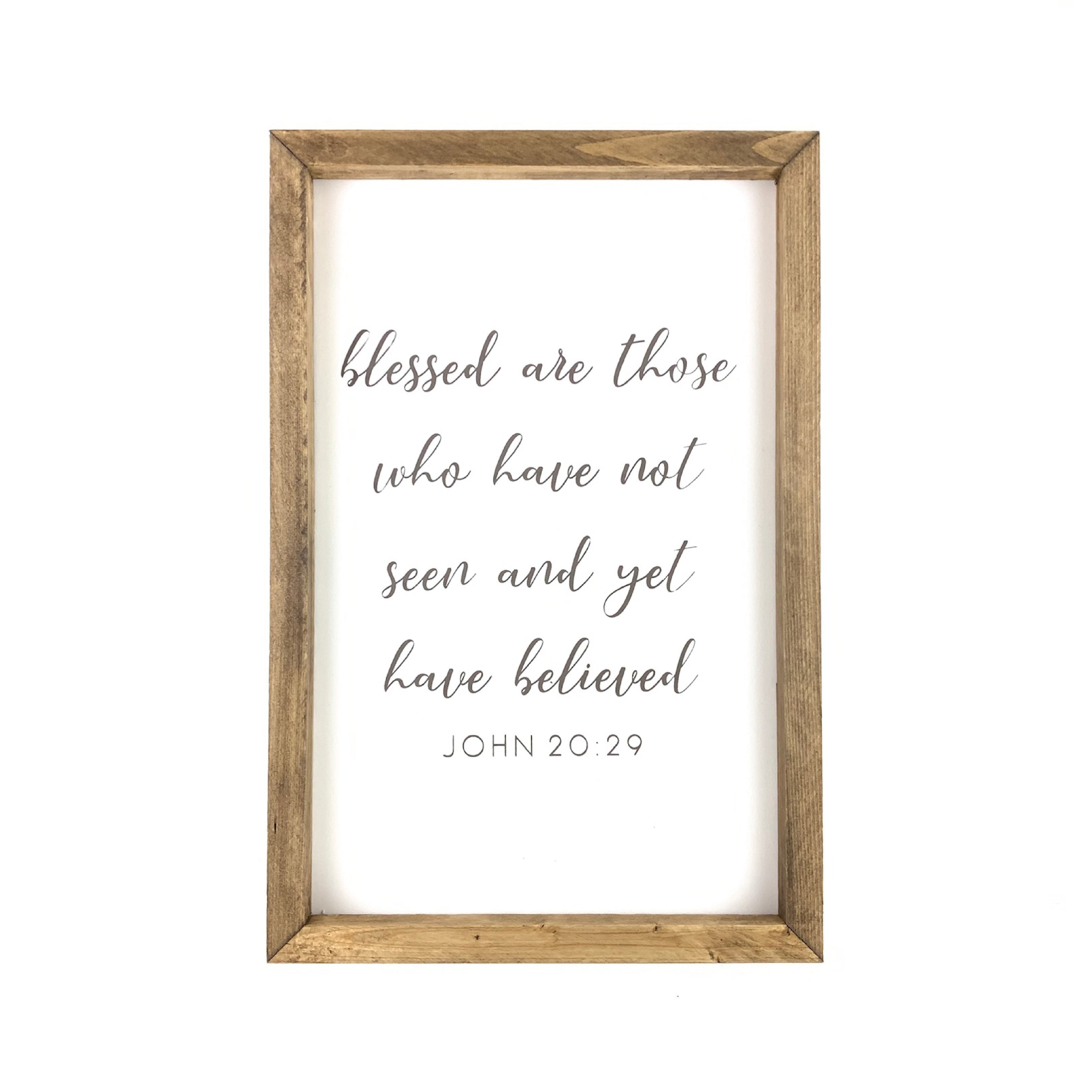 Blessed Are Those Framed Saying