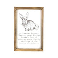 Easter Bunny Definition Framed Saying