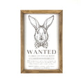 Wanted Bunny Framed Saying