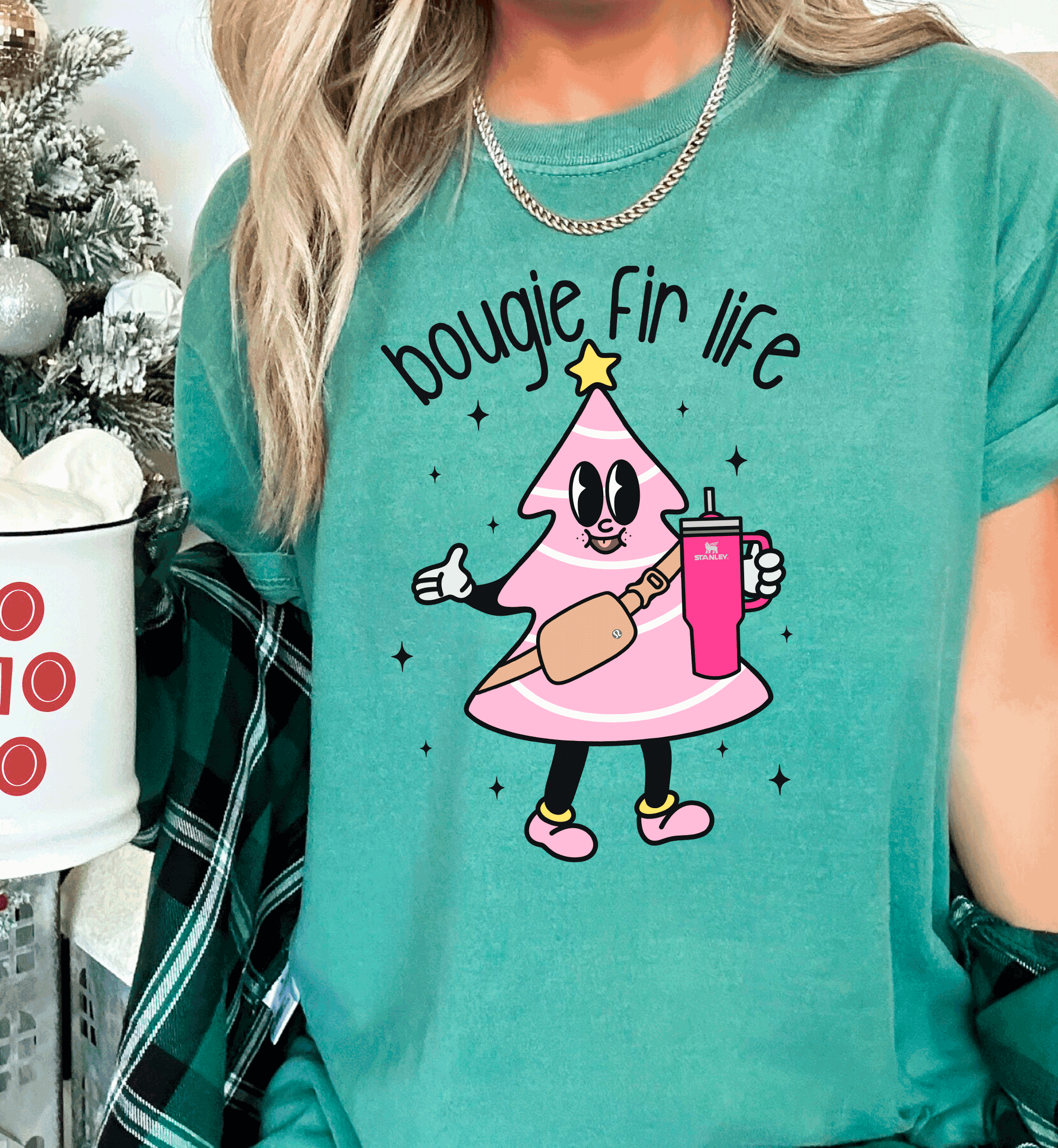 Boujie Fir Life Pink Christmas Little Debbies Christmas Shirts Sweatshirts hoodie comfort colors