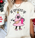 all spruced up Pink Christmas Little Debbies Christmas Shirts Sweatshirts hoodie comfort colors