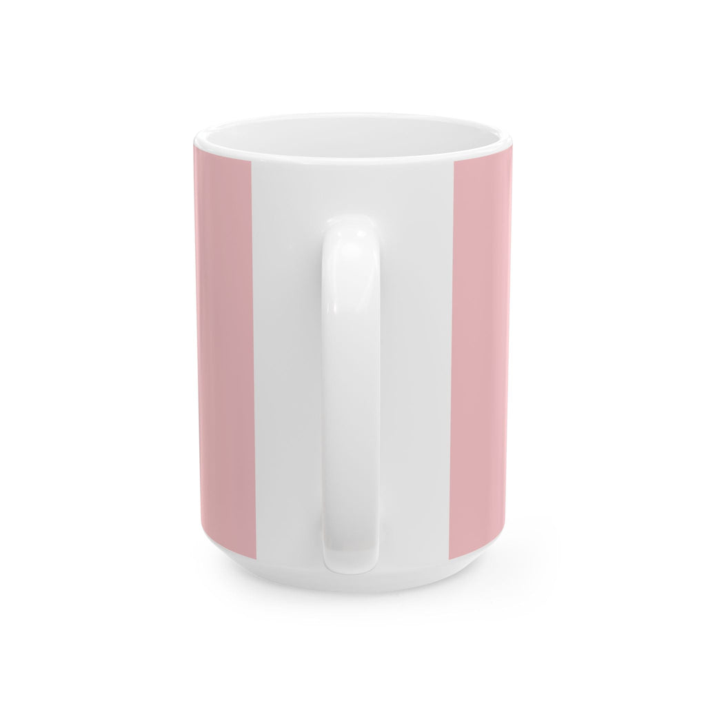 Super Mom Ceramic Mug, PINK – Retro Superhero Mom Coffee Cup