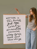 Large Poster: Whatever is true