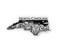 North Carolina State  4" sticker