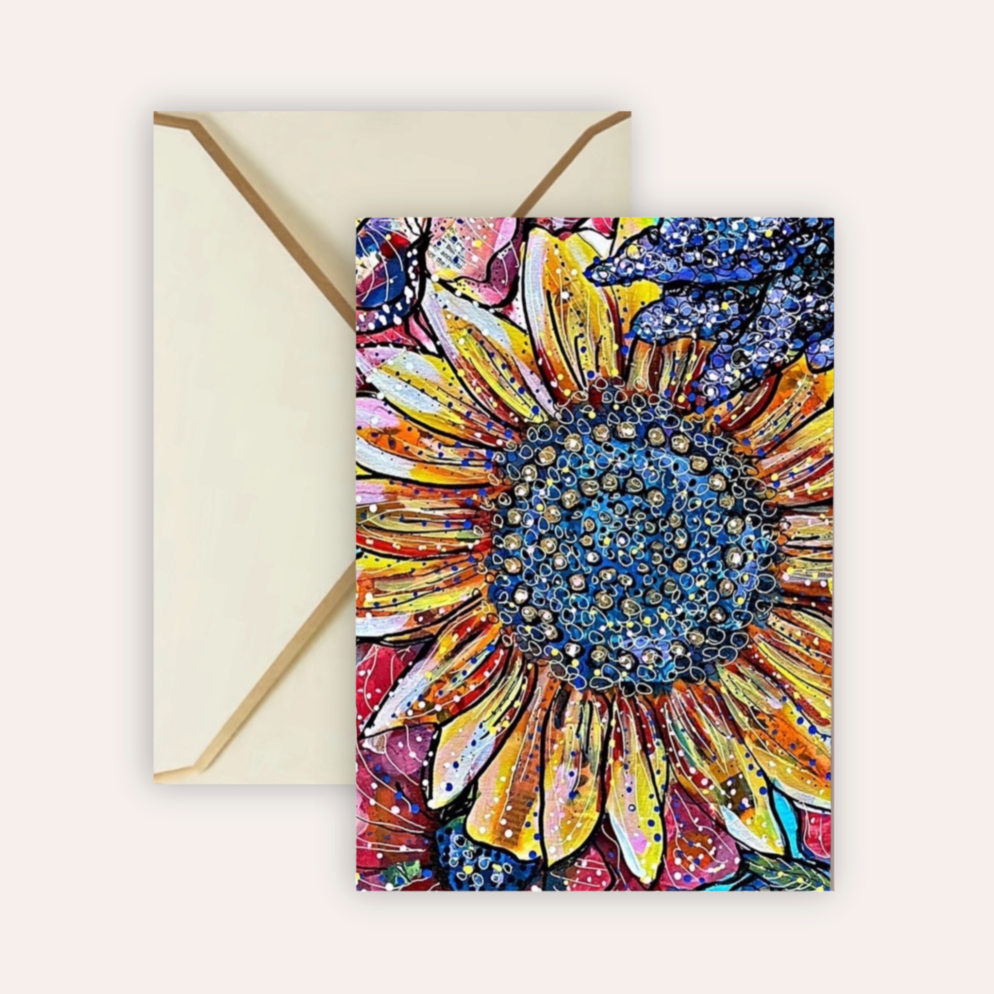 Sunflower Fine Art Greeting Card