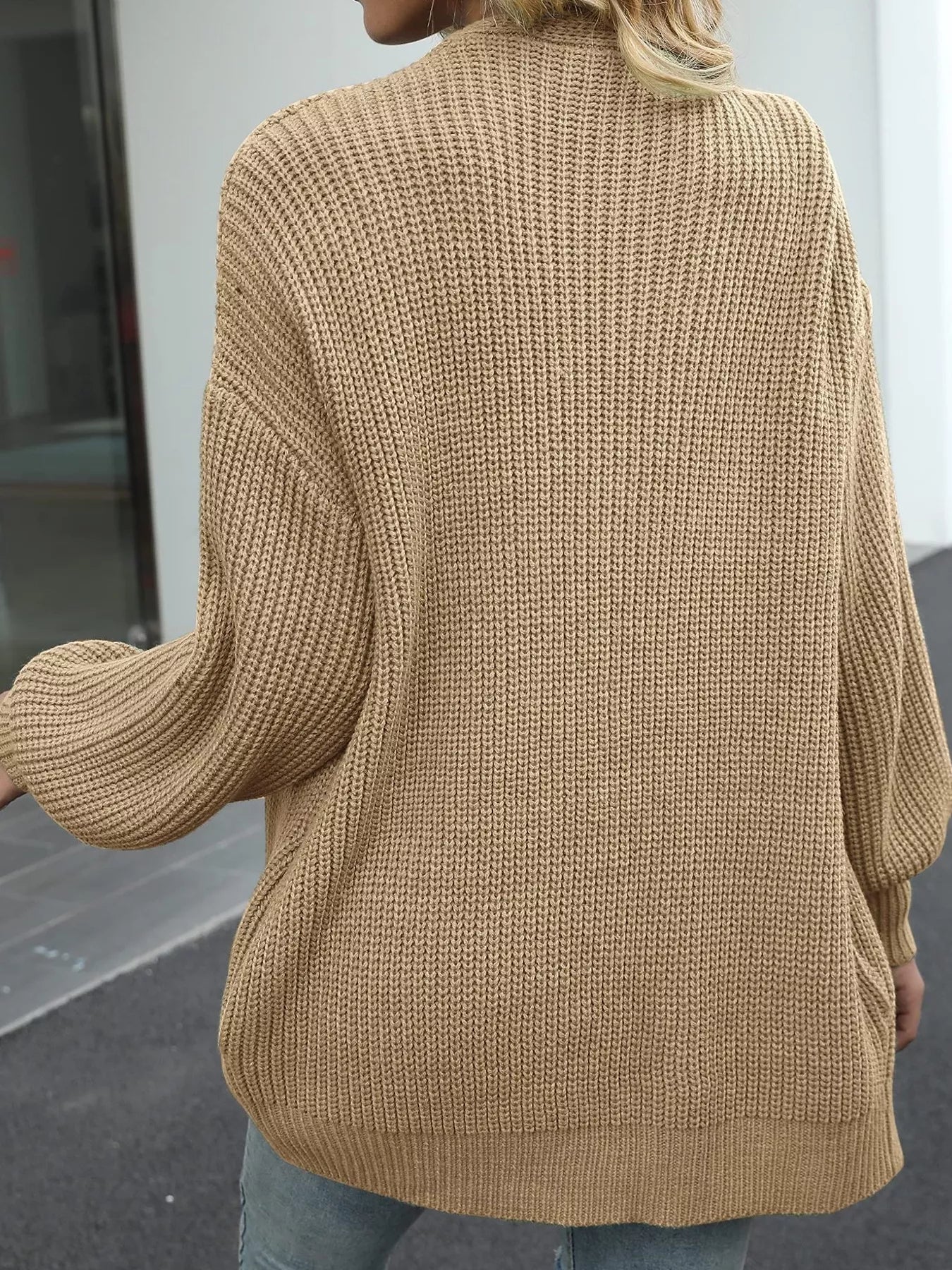 Chunky Knit Open Front Cardigan