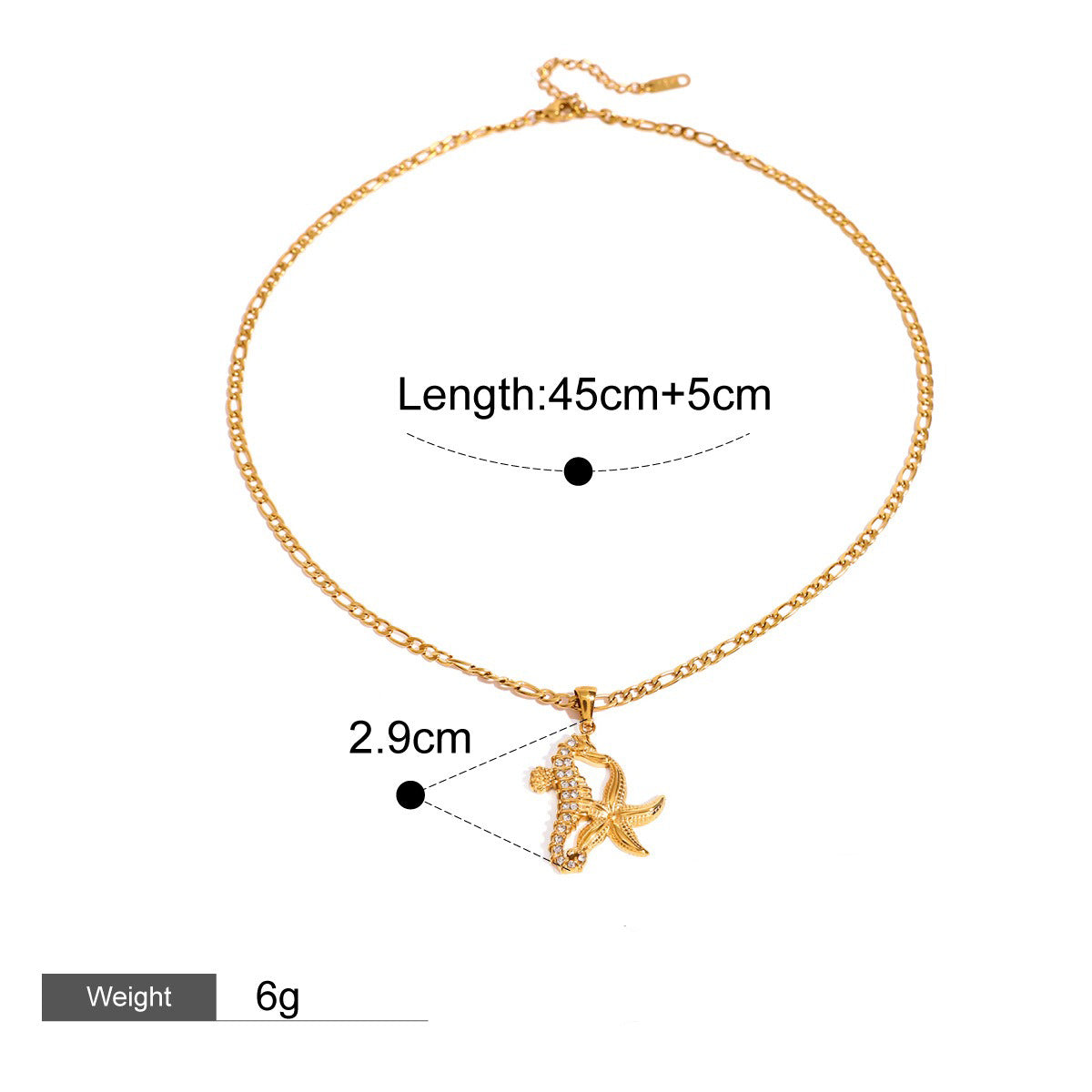 18K gold geometric shape with texture design high-end unique necklace