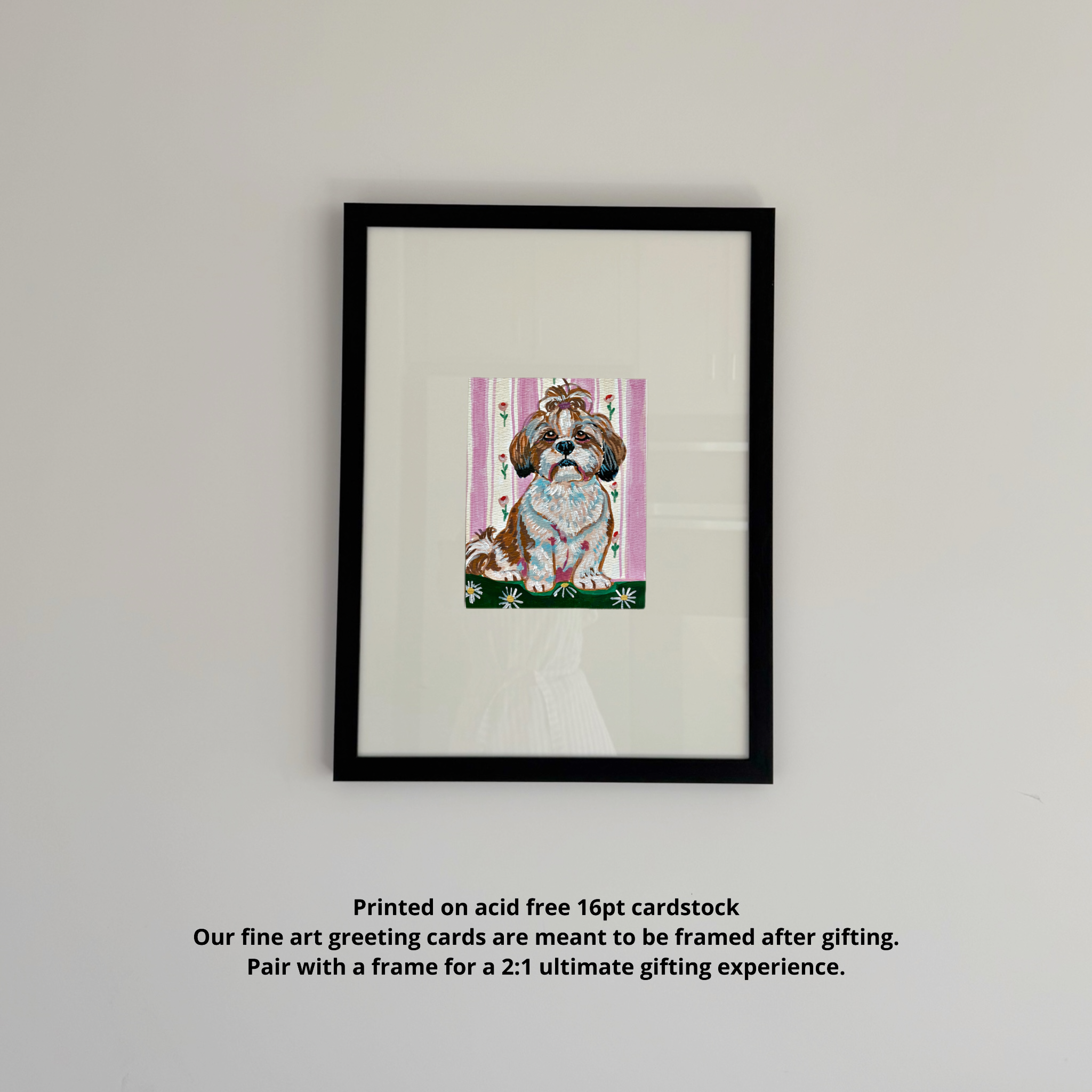 Shih Tzu Fine Art Greeting Card