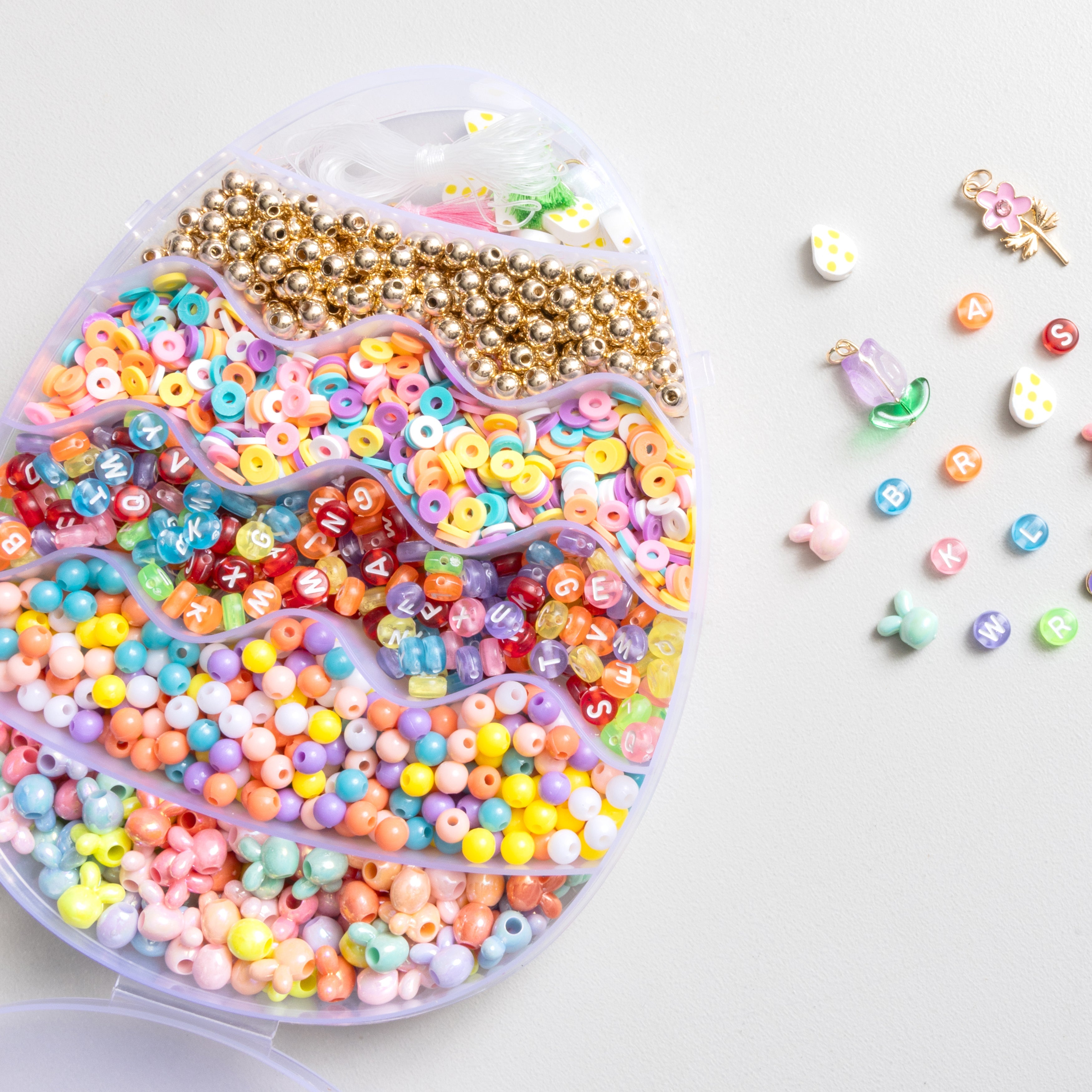 Easter Egg Spring Brights Multicolor Letter Bead Kit
