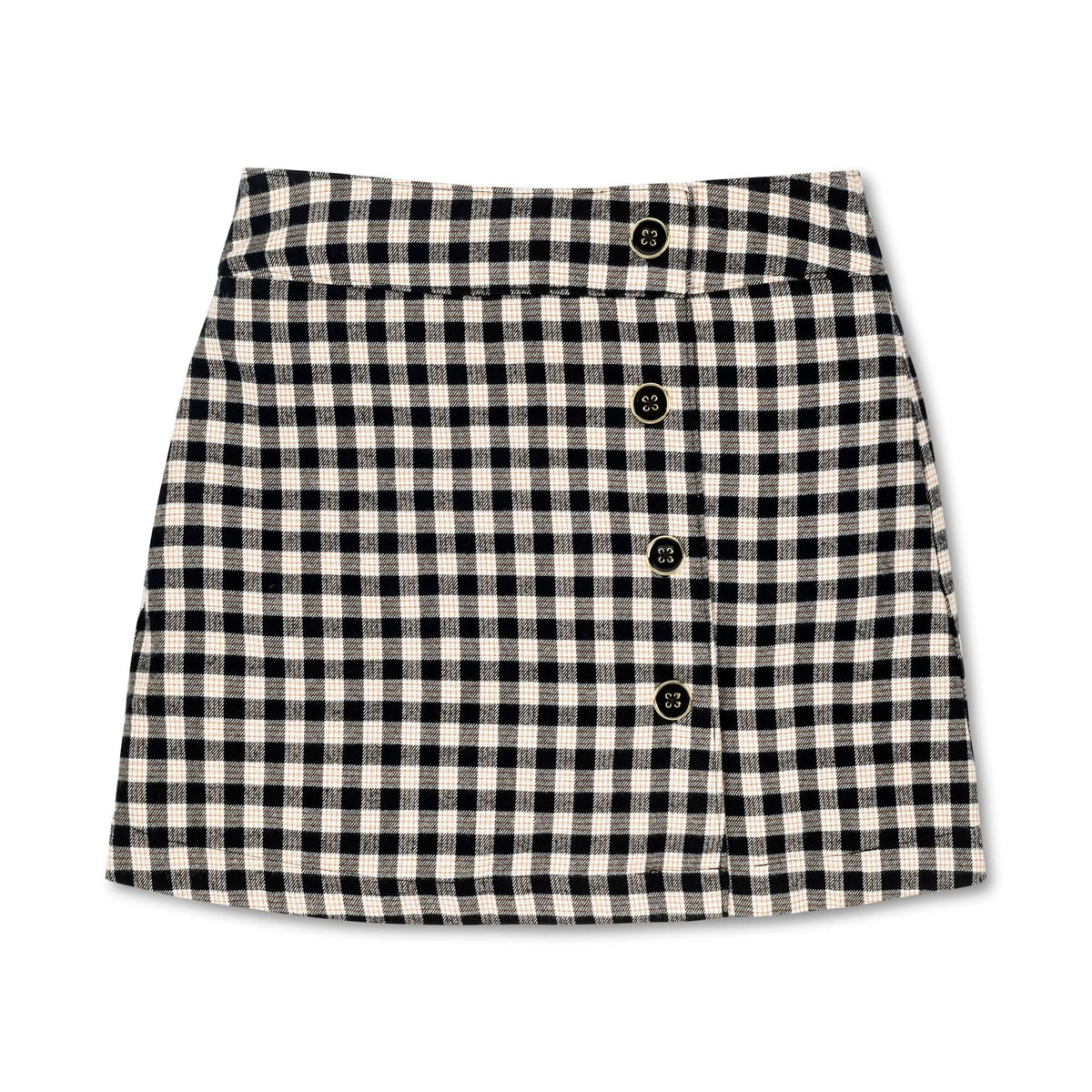 Flannel Mini Skirt
