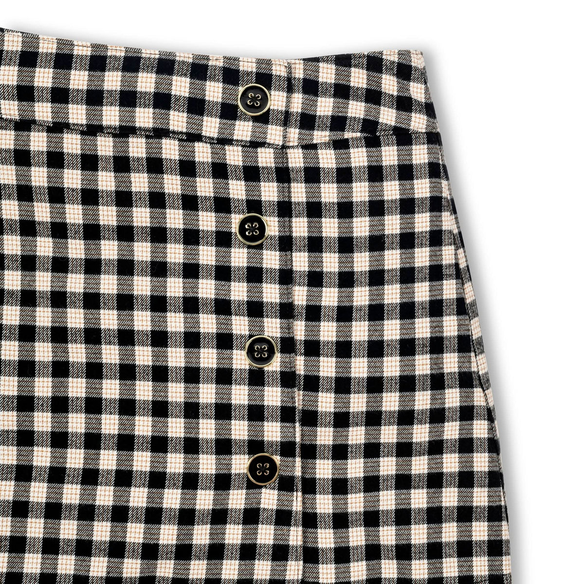 Flannel Mini Skirt