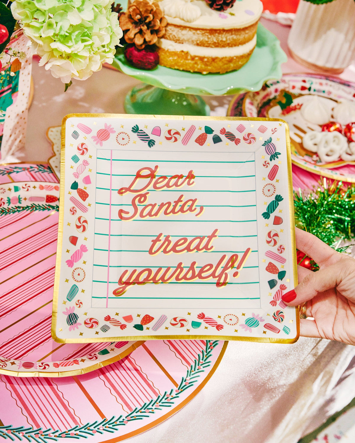 Santa Treats Dessert Plates (10 count)