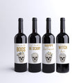 Halloween Wine Labels, Pack of 4