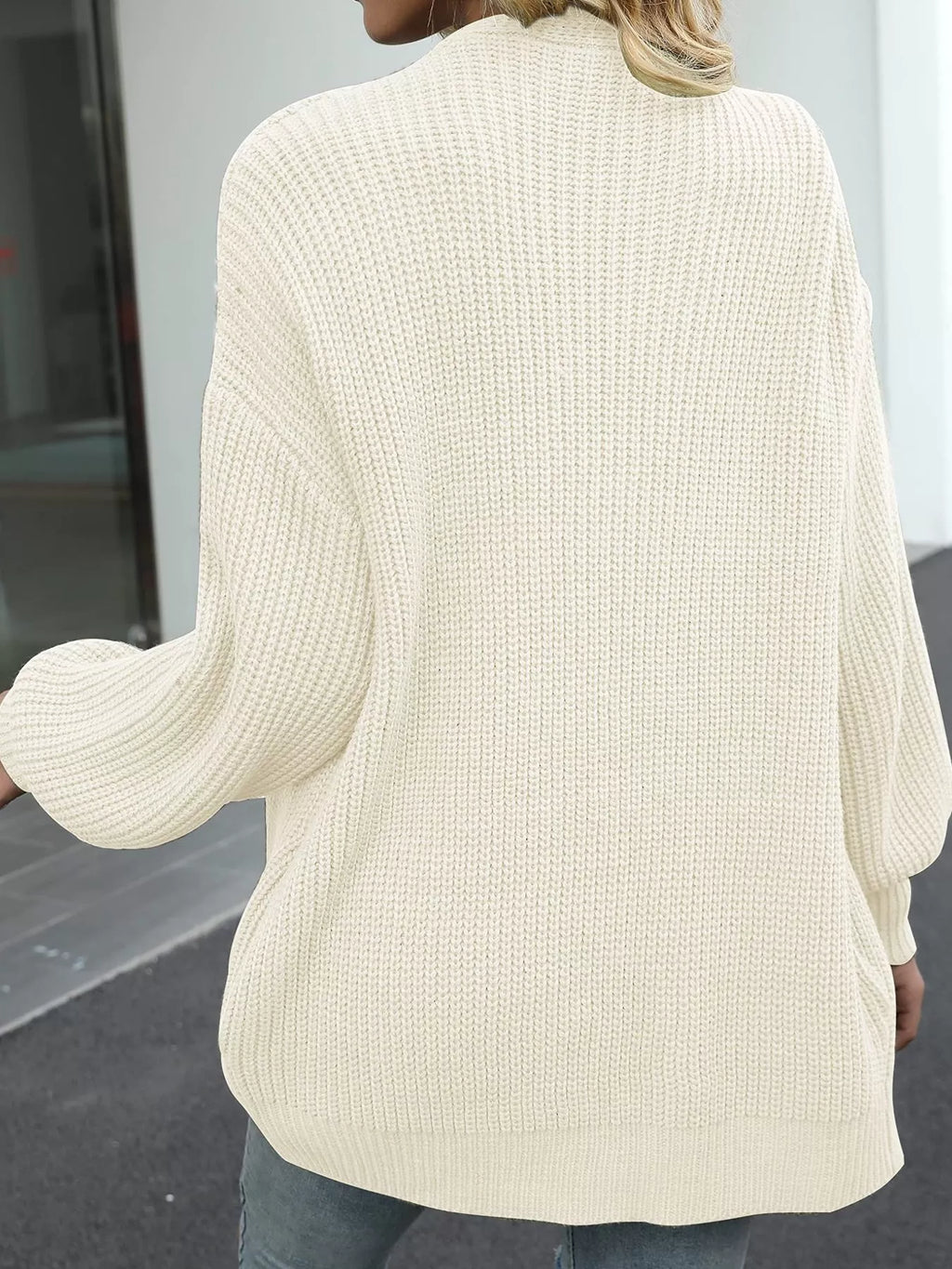 Chunky Knit Open Front Cardigan