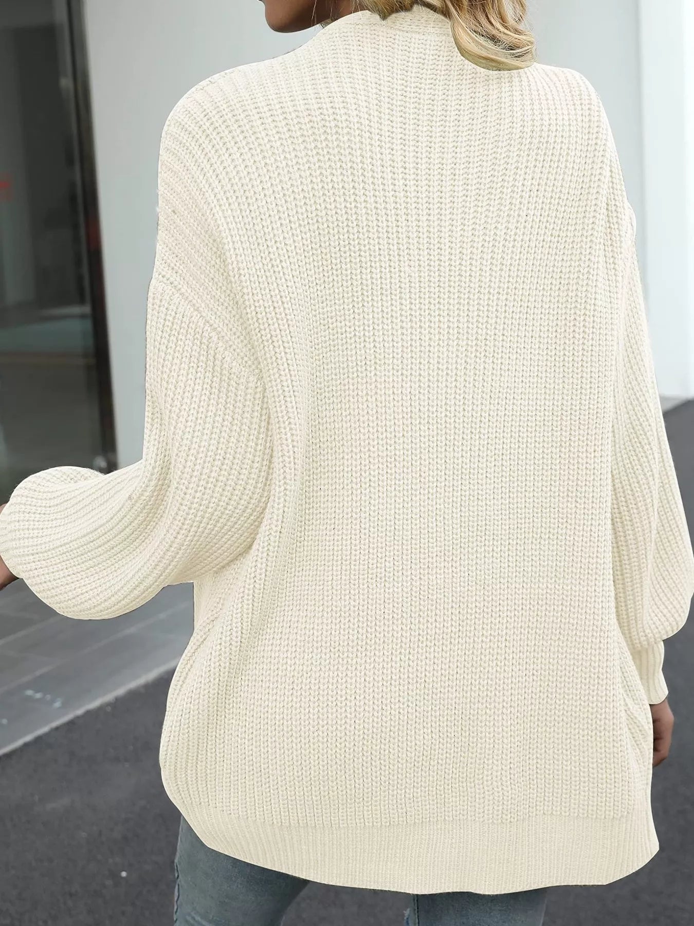 Chunky Knit Open Front Cardigan