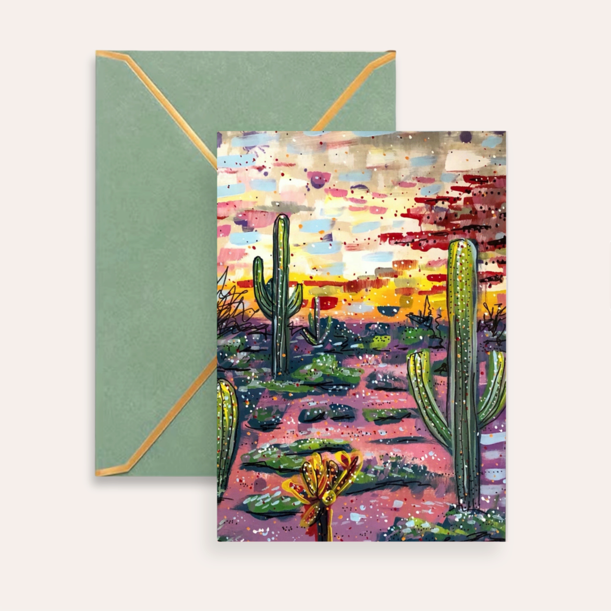 Arizona Tides Fine Art Greeting Card