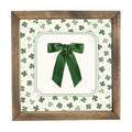 Shamrock Bow Framed Art