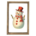 Helpful Snowman Framed Art
