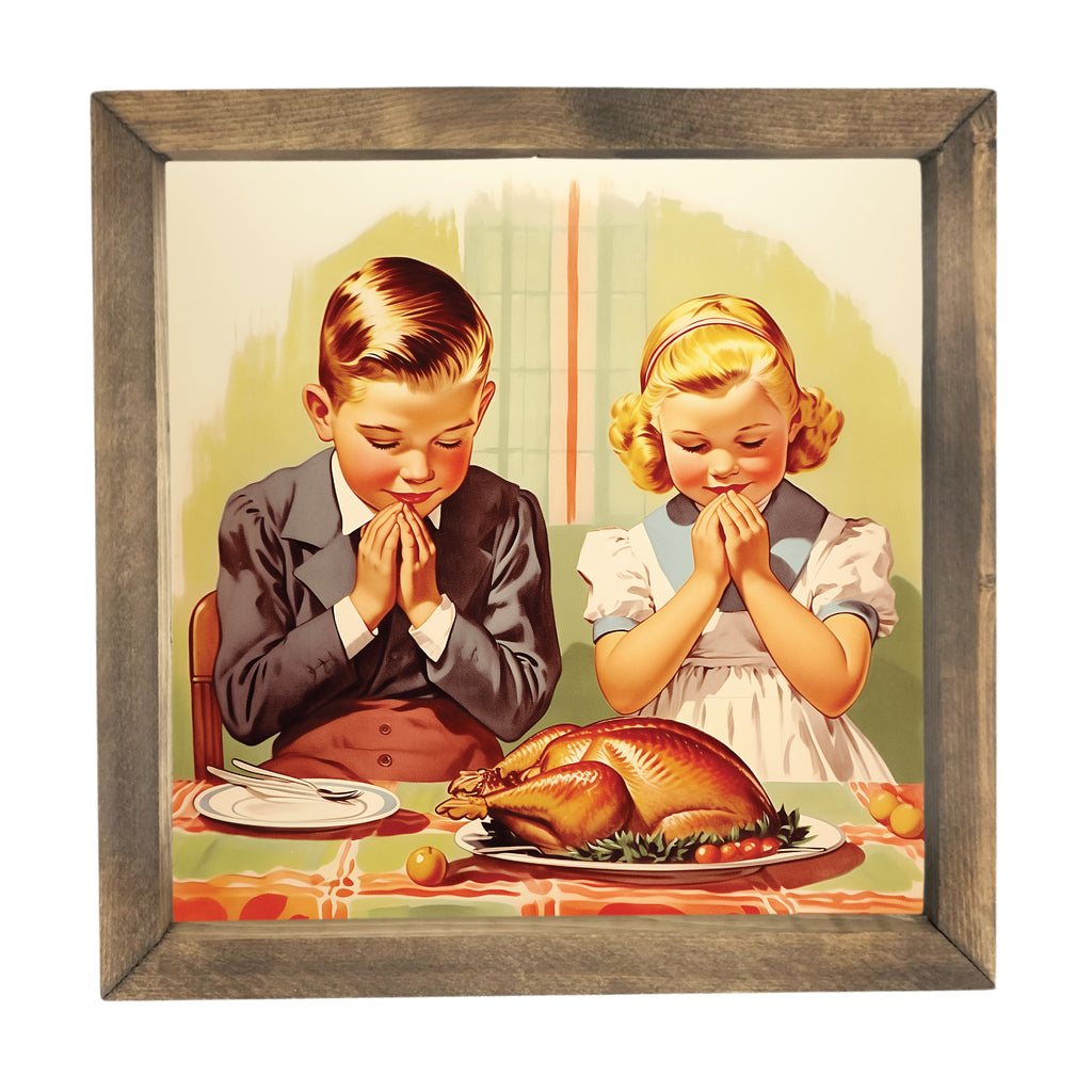 Thanksgiving Prayer Framed Art