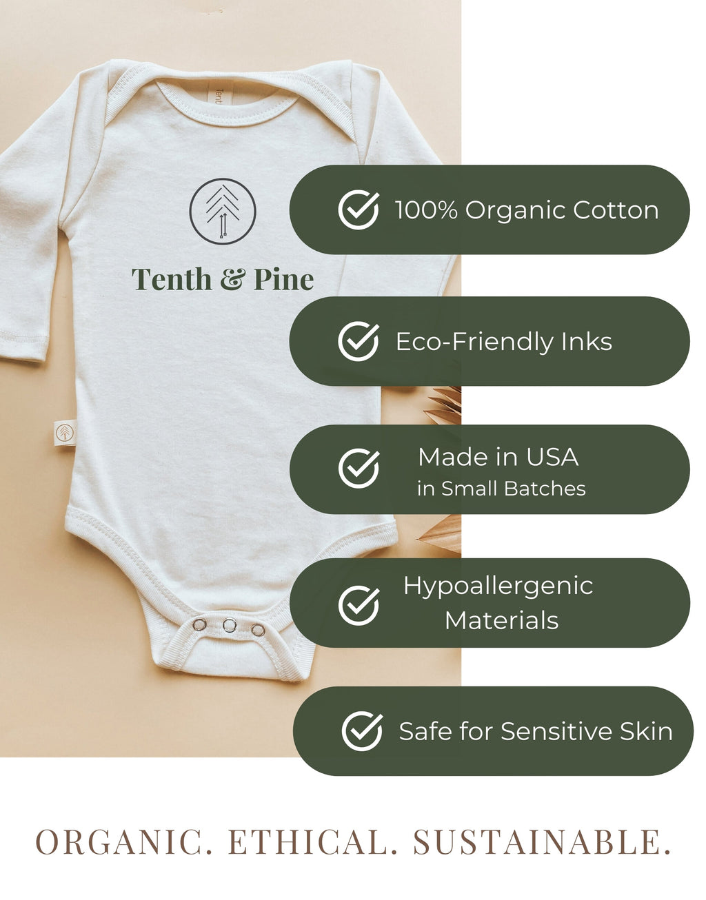 My First Thanksgiving Organic Bodysuit Long Sleeve