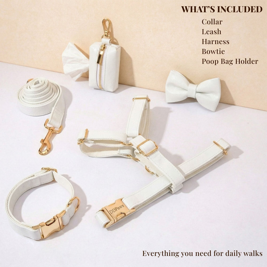 White Leather Set