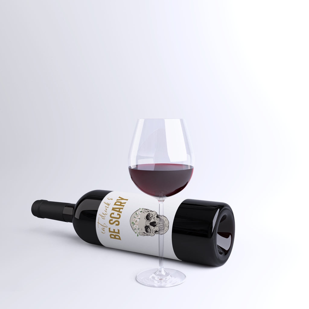 Halloween Wine Labels, Pack of 4