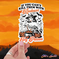 If You Can't Kill Them with Kindness, Try Poison Halloween Sticker | Quirky Halloween Sticker | Dark Humor Decal | Spooky & Funny Sticker