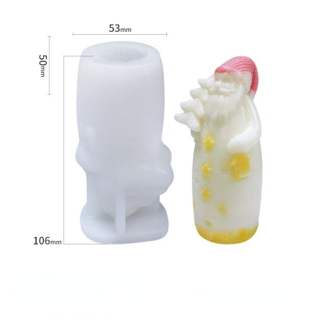 3D Christmas Tree Candle Mold DIY