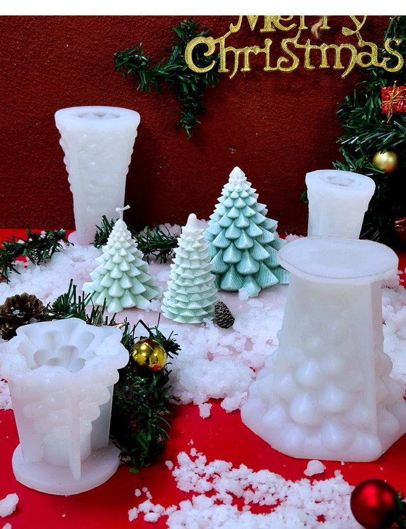 3D Christmas Tree Candle Mold DIY
