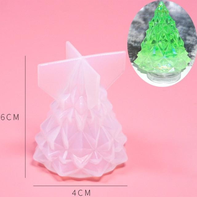 3D Christmas Tree Candle Mold DIY