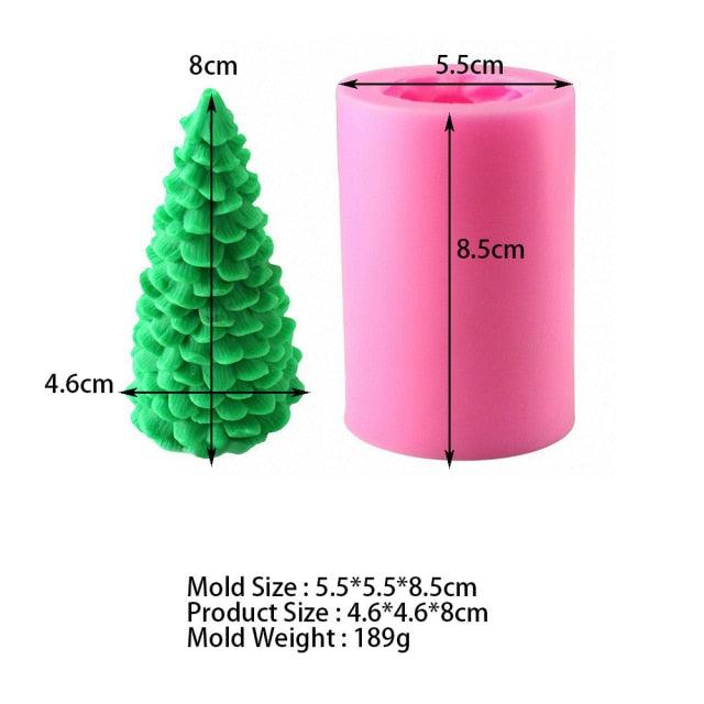 3D Christmas Tree Candle Mold DIY