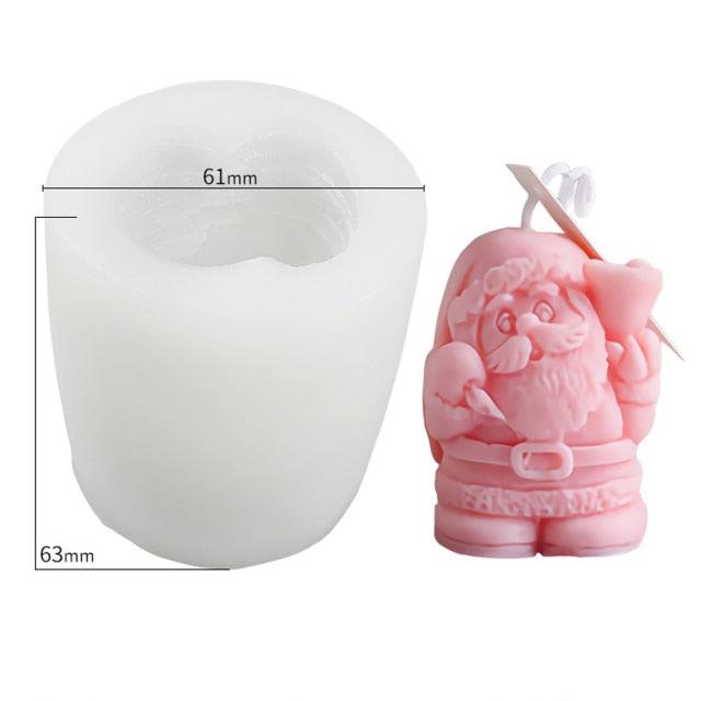 3D Christmas Tree Candle Mold DIY