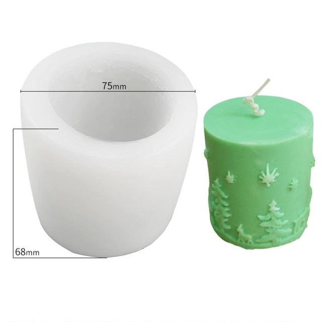 3D Christmas Tree Candle Mold DIY