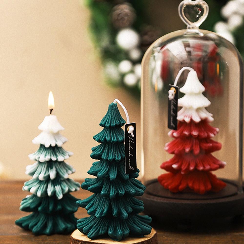 3D Christmas Tree Candle Mold DIY