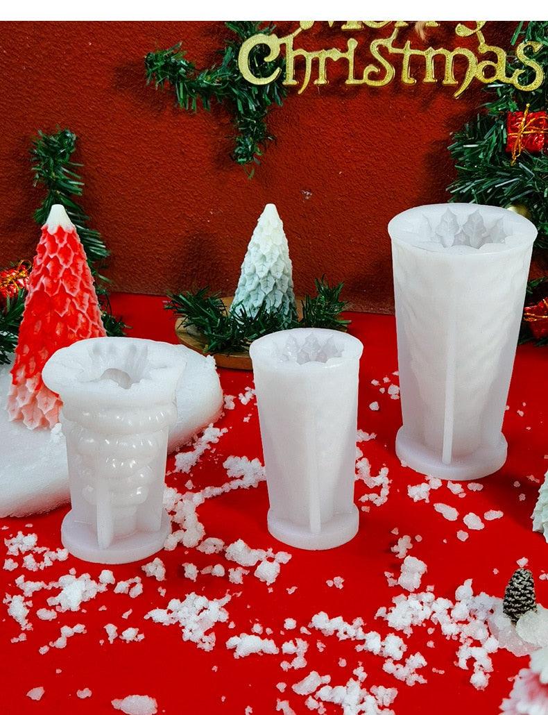 3D Christmas Tree Candle Mold DIY